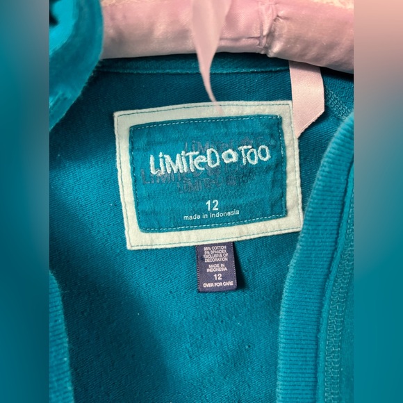 Limited Too Vibrant Blue Kids Hoodie - Picture 4 of 11